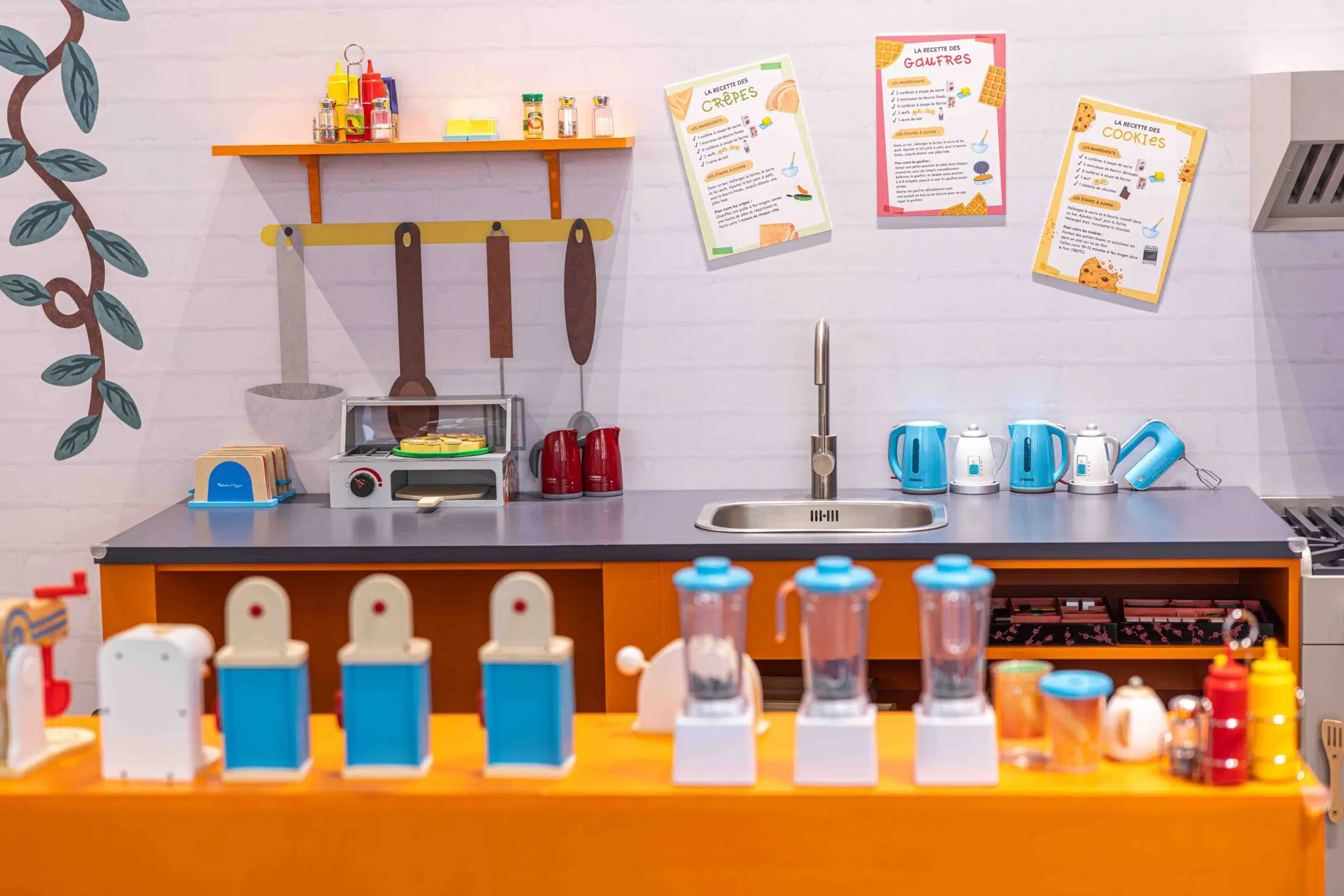 Restaurant dans le parc Palomano pour un effet réaliste